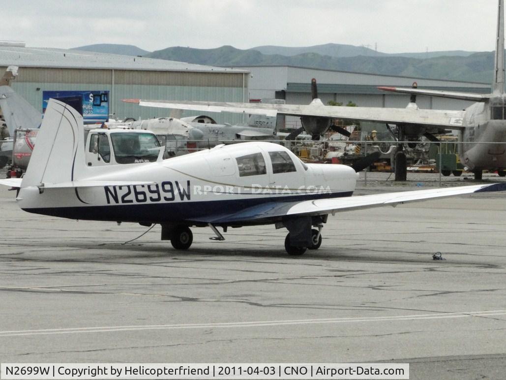 N2699W, 1966 Mooney M20E C/N 1012, Parked near Yank's Museum area