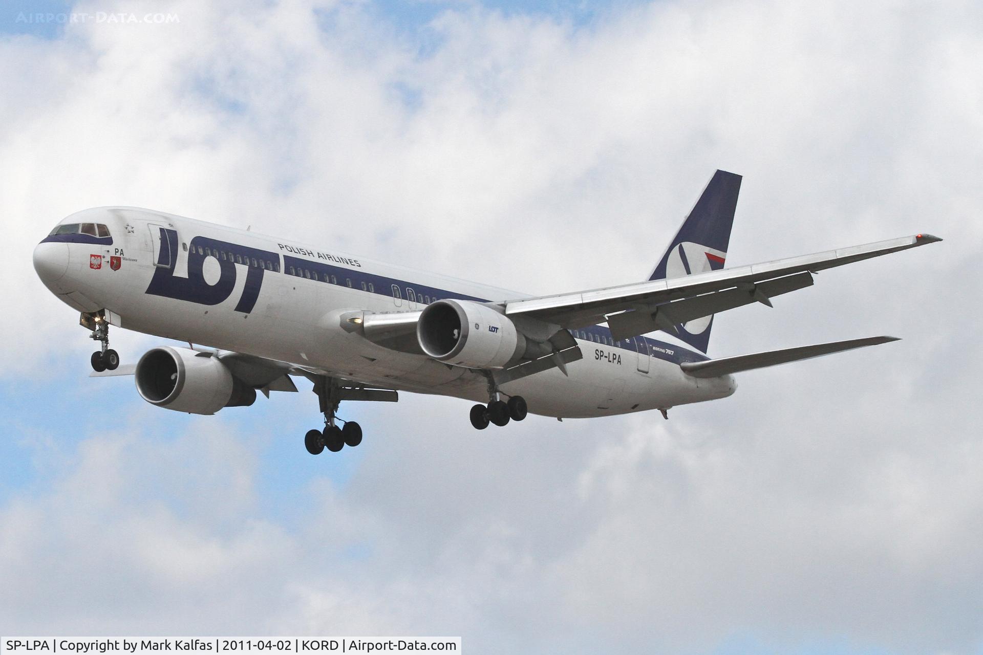 SP-LPA, 1990 Boeing 767-35D/ER C/N 24865, LOT Boeing 767-35D (ER), LOT 1 arriving from EPWA, on approach RWY 28 KORD.