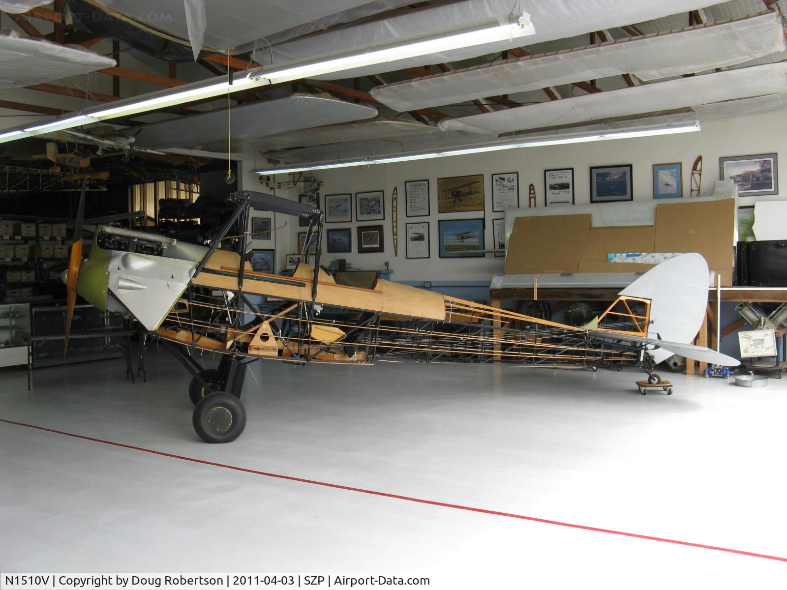 N1510V, 1928 De Havilland DH.60G Gipsy Moth C/N 506, 1948 DeHavilland DH.60G GIPSY MOTH, DeHavilland GIPSY Grp 3, in rebuild