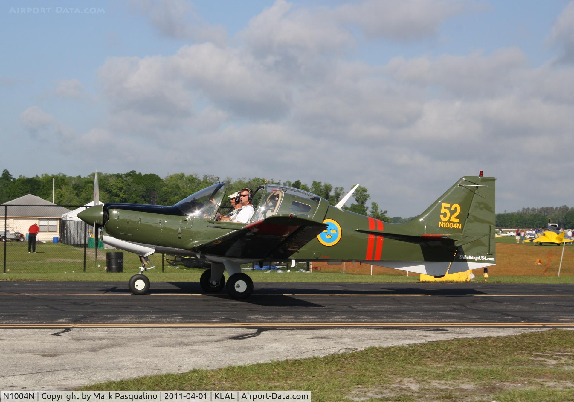 N1004N, 1972 Scottish Aviation Sk.61E Bulldog C/N BH100/167, Scottish Series 100 MDL 101