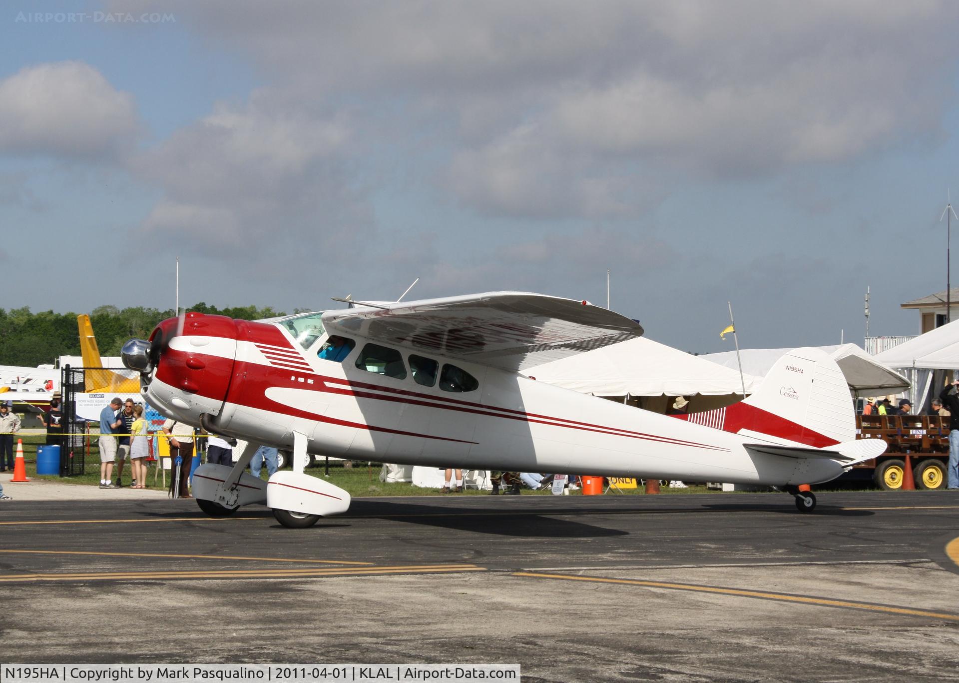 N195HA, 1965 Cessna 195 C/N 7438, Cessna 195