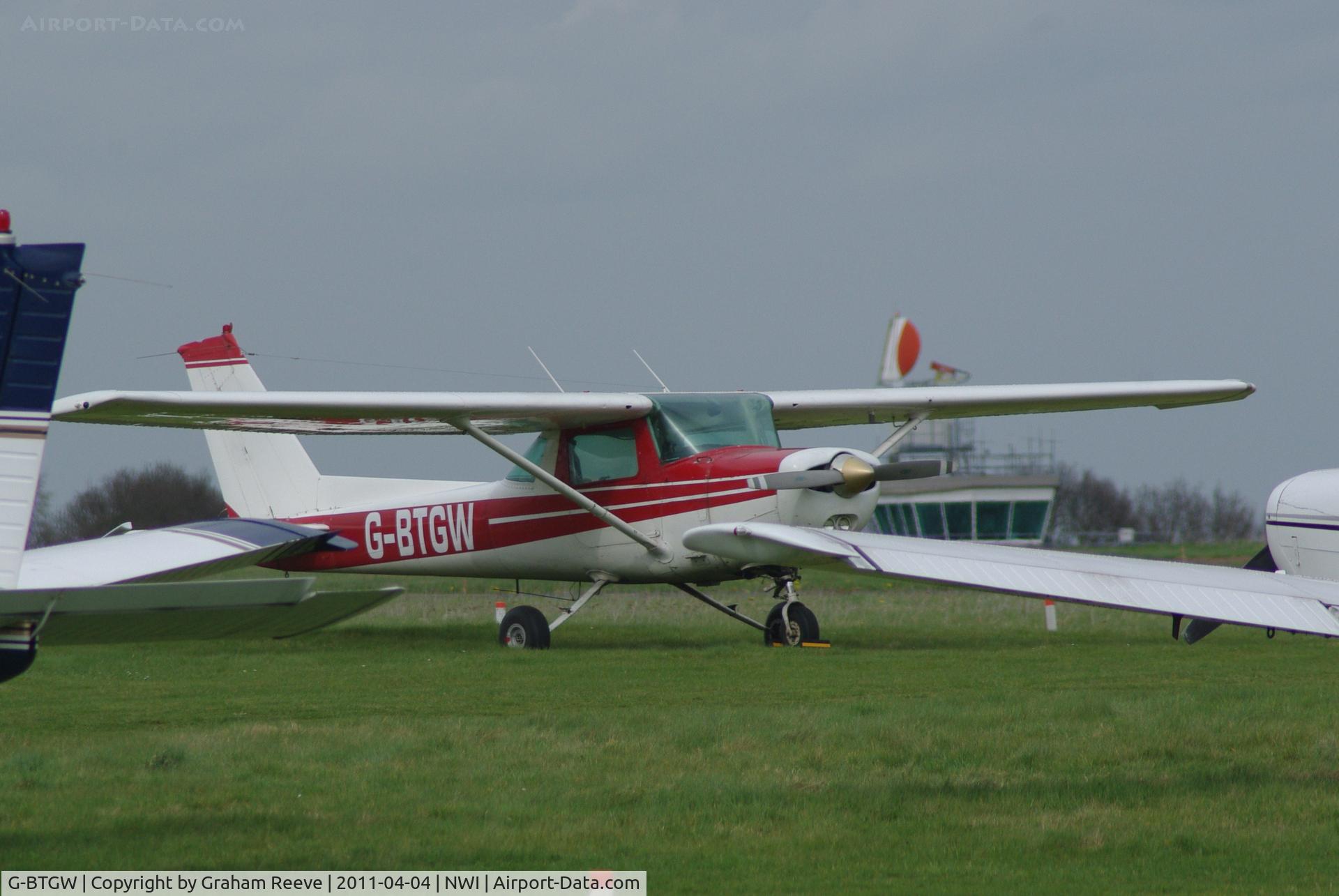 G-BTGW, 1979 Cessna 152 C/N 15279812, Hidden amongst other parked aircraft.