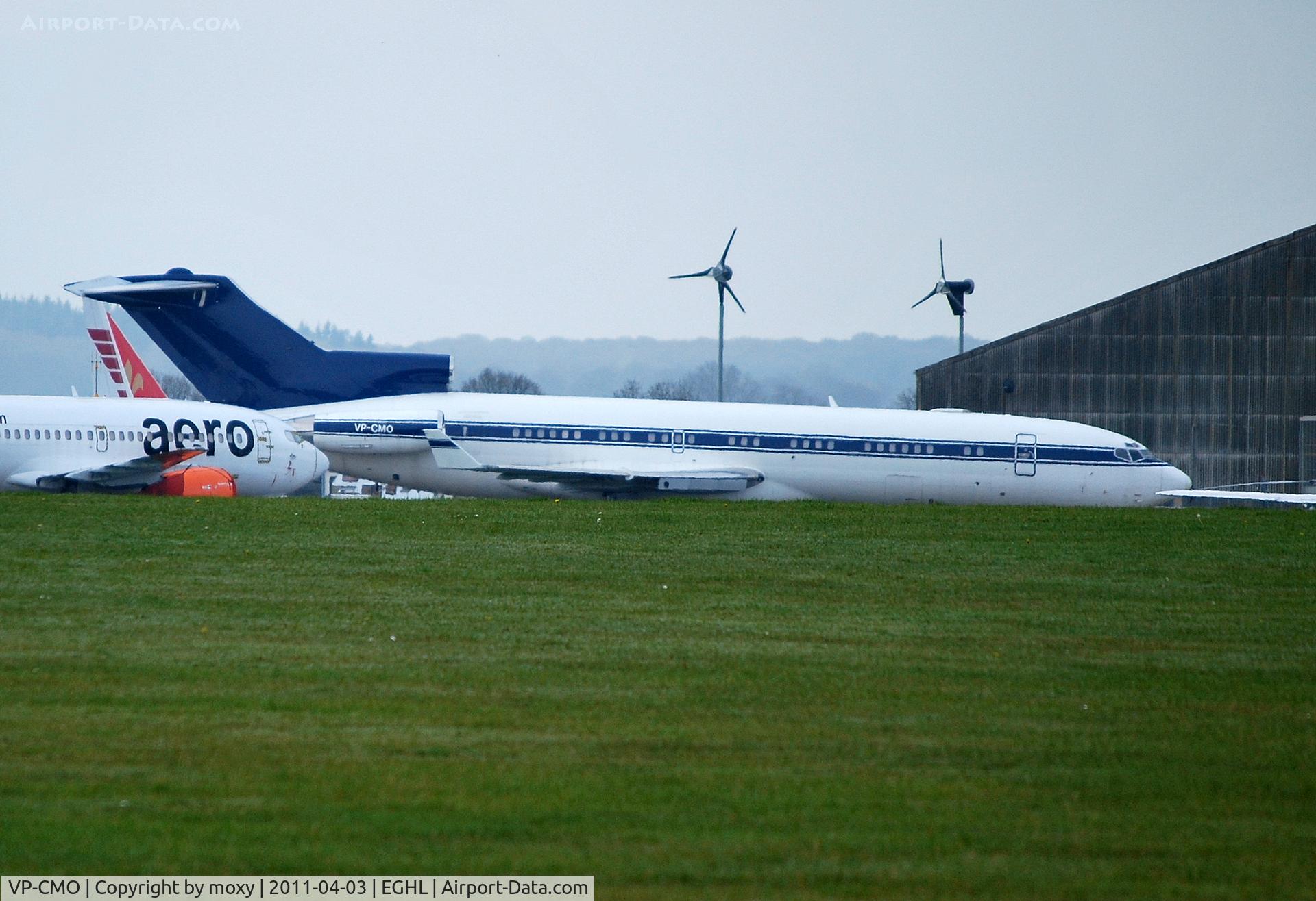 VP-CMO, 1980 Boeing 727-212RE C/N 21948, Boeing 727-212/2RE at Lasham. Ex N31TR