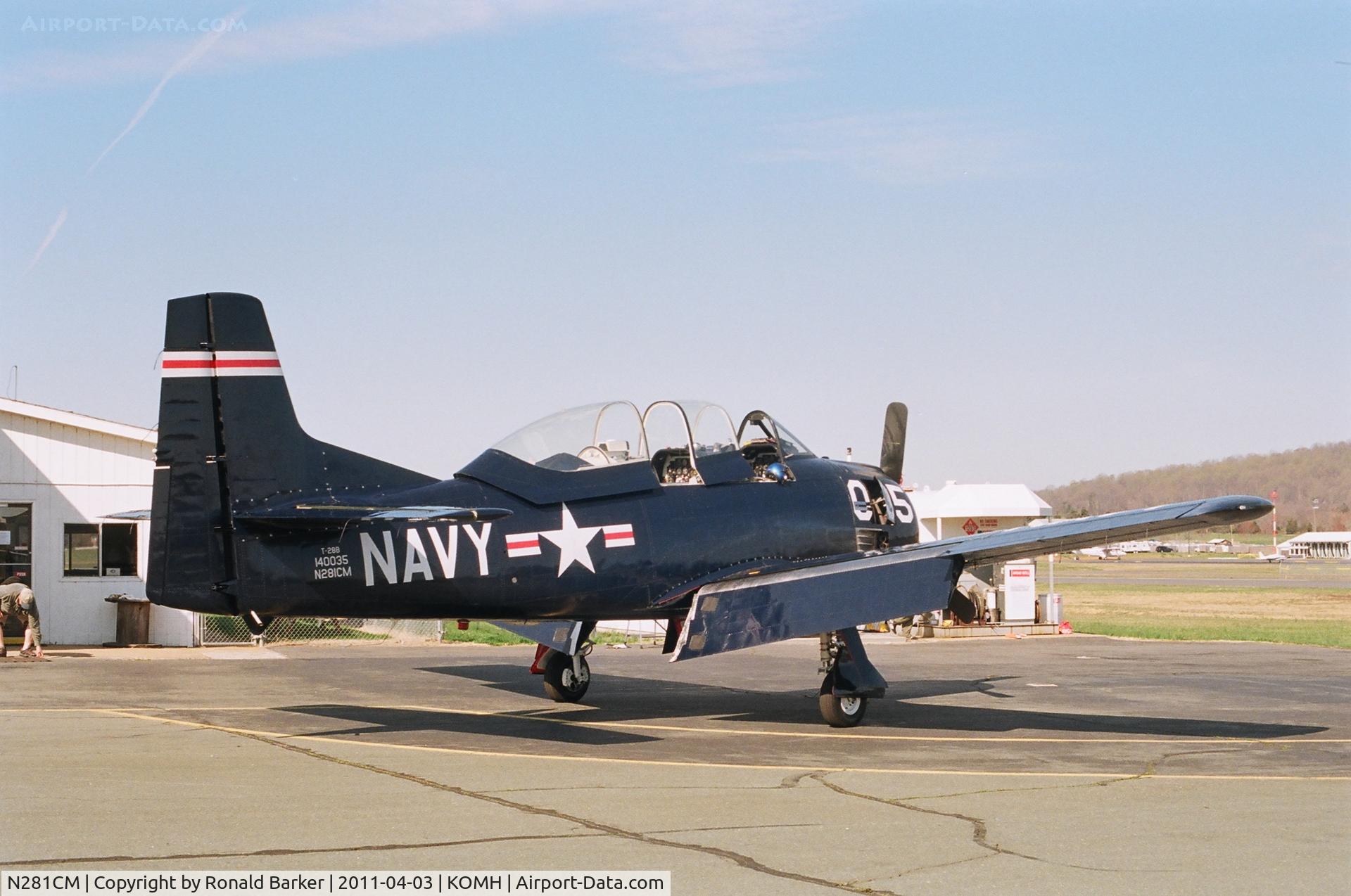 N281CM, 1955 North American T-28B Trojan C/N 219-34, Orange County Airport, VA