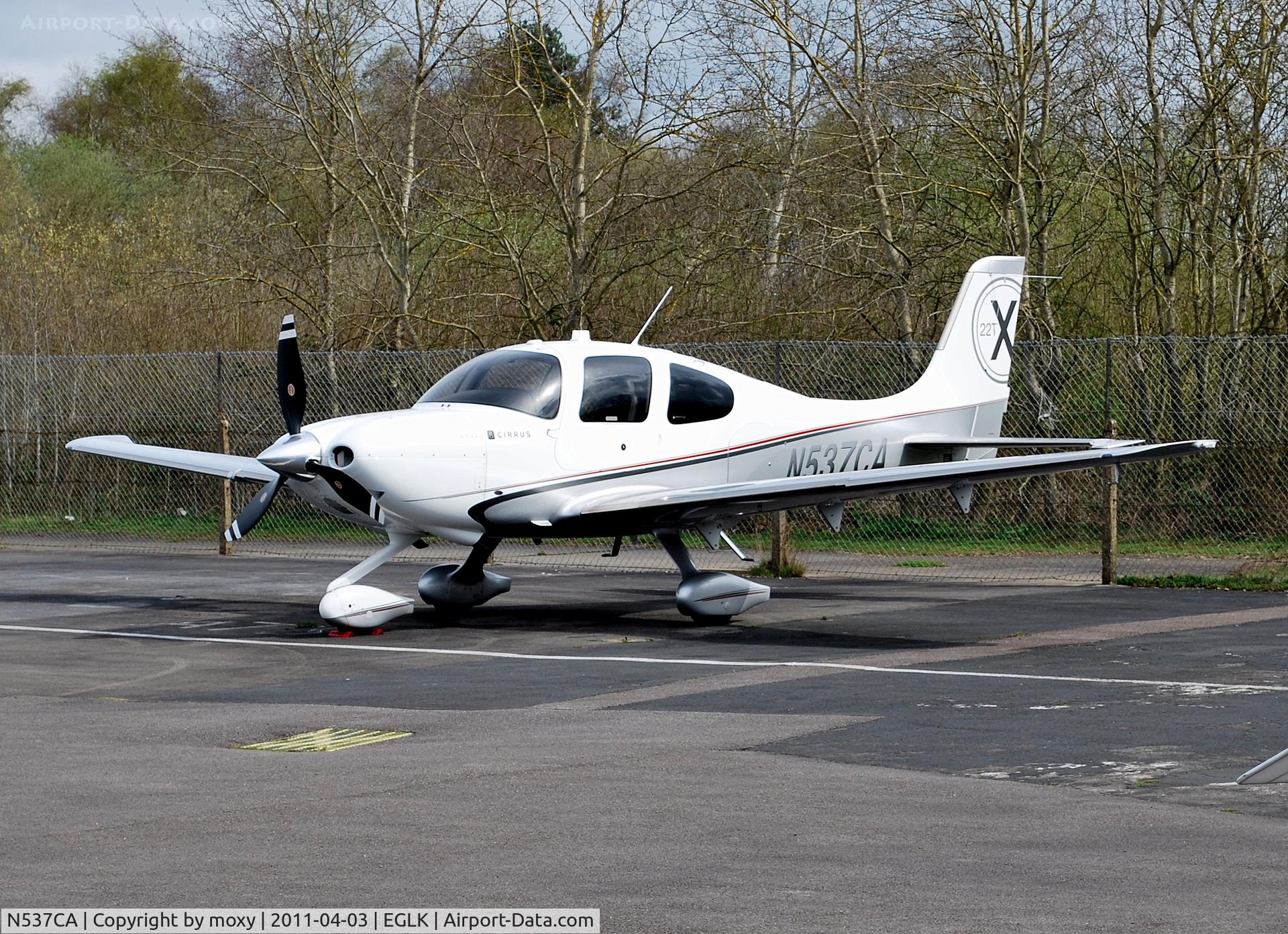 N537CA, Cirrus SR22T C/N 0015, Cirrus Design Corp SR22T at Blackbushe