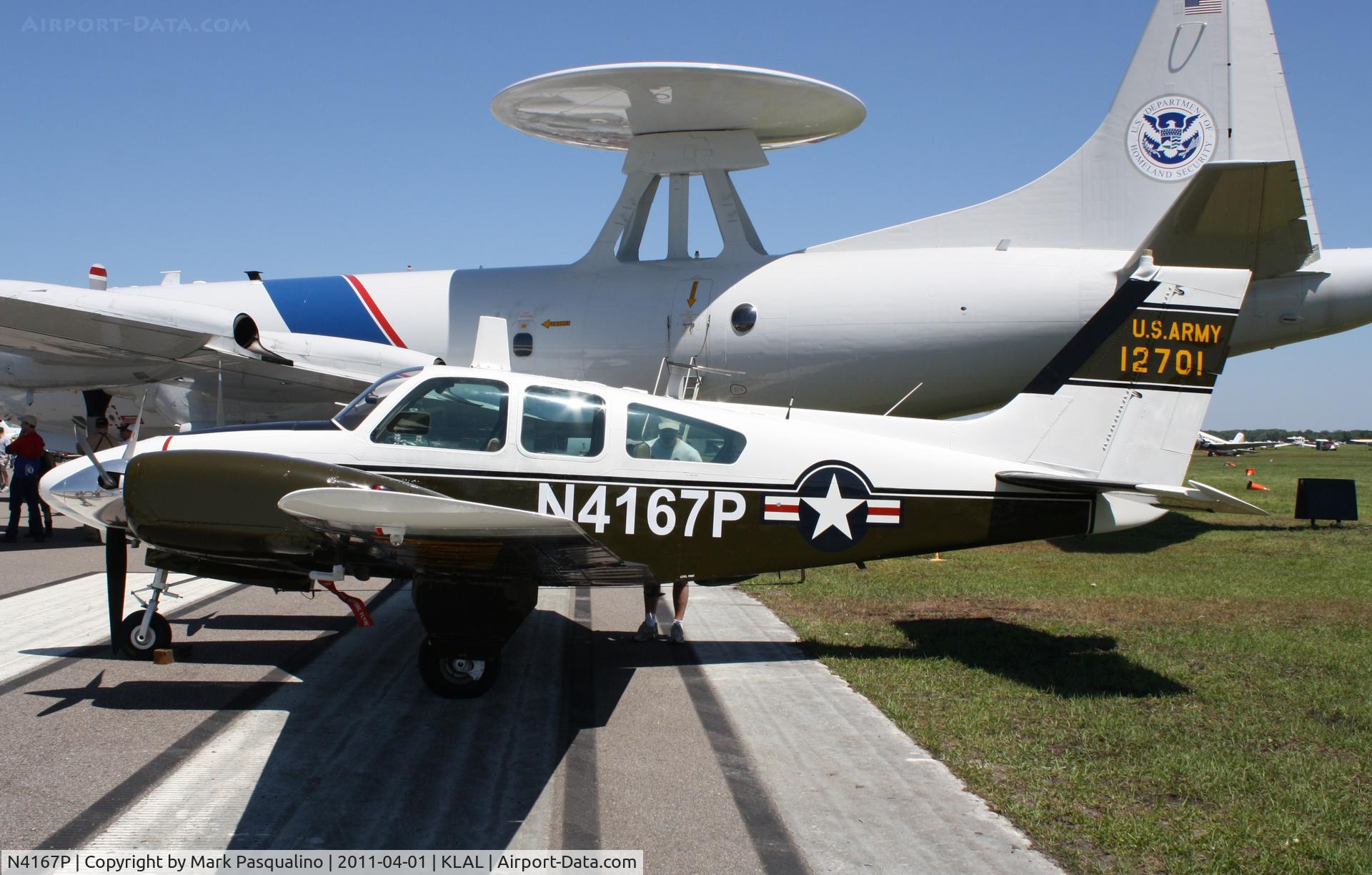 N4167P, 1965 Beech B-55 Baron (T-42A) C/N TF-23, Beech T-42
