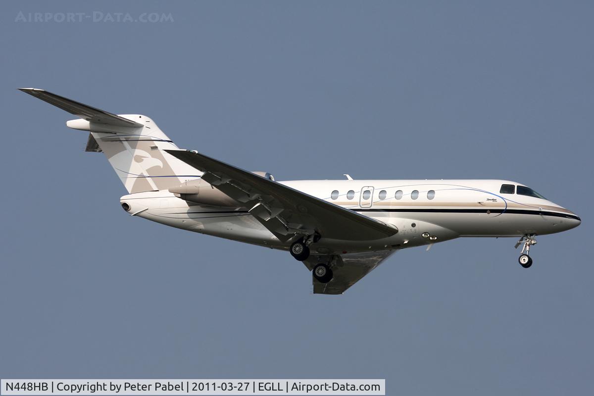 N448HB, 2010 Hawker Beechcraft 4000 C/N RC-48, LHR Trip
