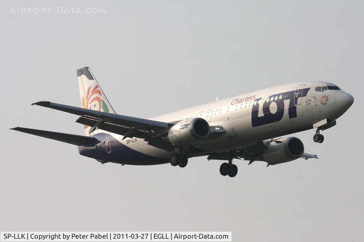 SP-LLK, 1993 Boeing 737-4Q8 C/N 25740, LHR Trip