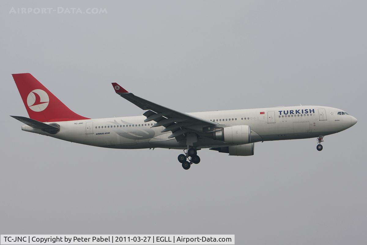 TC-JNC, 2006 Airbus A330-203 C/N 742, LHR Trip