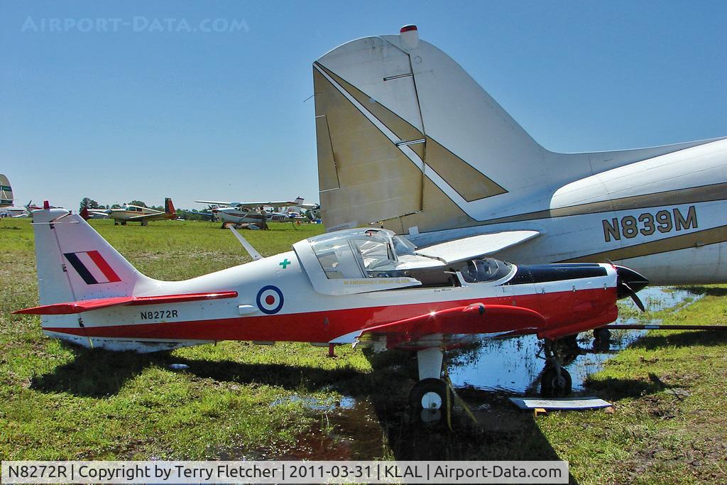 N8272R, 1972 Scottish Aviation Sk.61E Bulldog C/N BH100/164, 1972 Scottish Aviation SERIES 100 MDL 101, c/n: 164 damaged at 2011 Sun n Fun  when storms blew DC3 tail thru its cockpit
