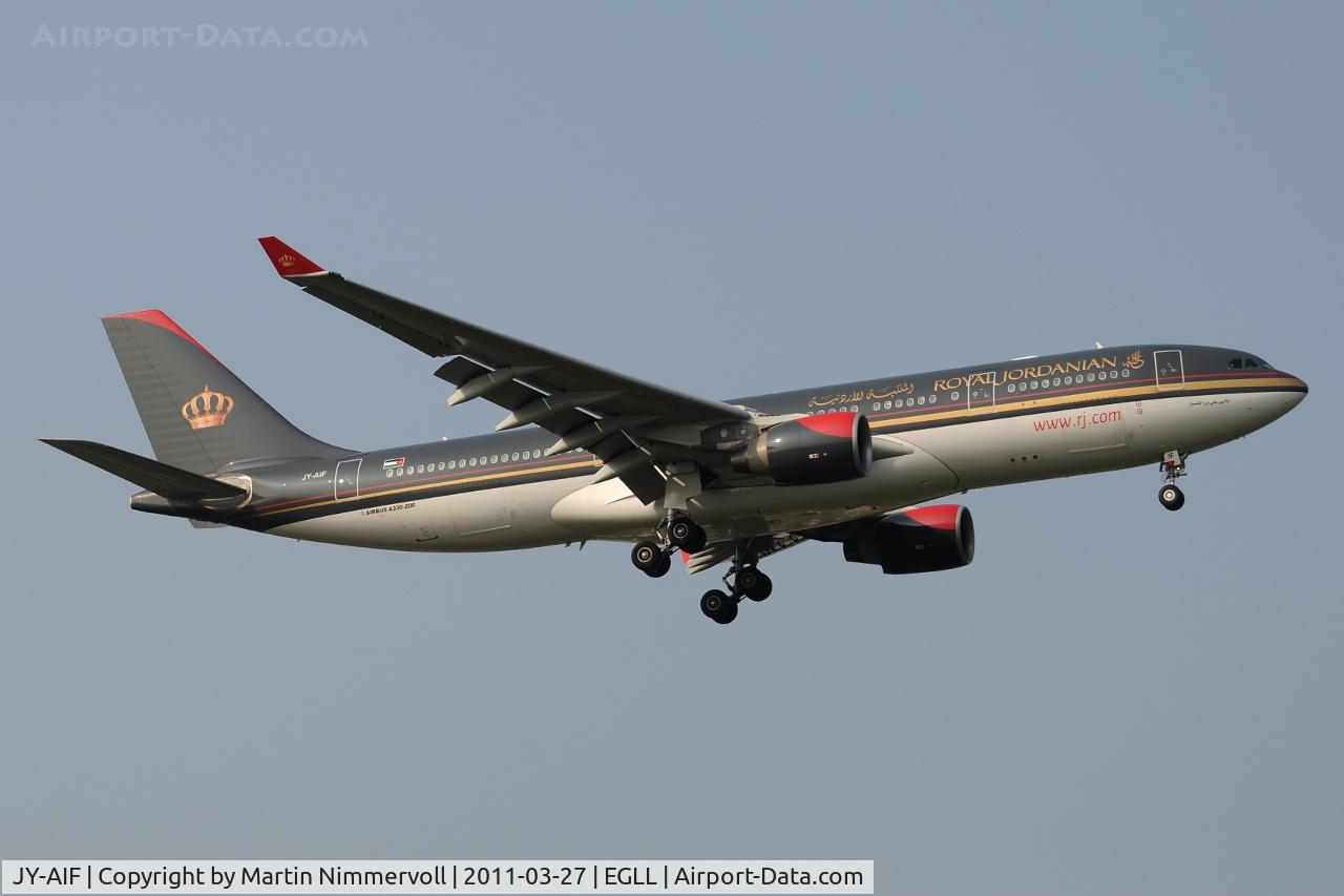 JY-AIF, 2009 Airbus A330-223 C/N 979, Royal Jordanian