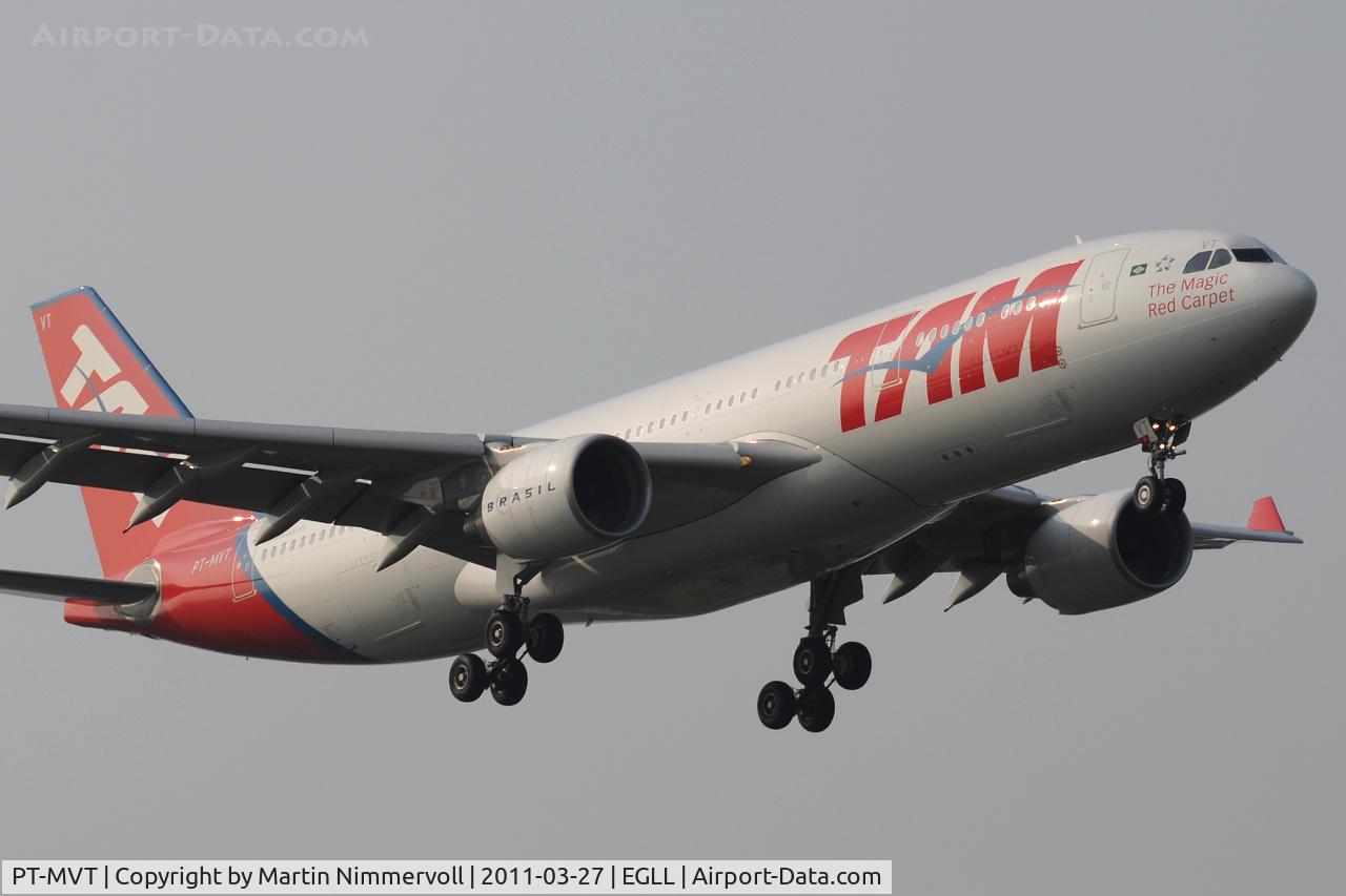 PT-MVT, 2010 Airbus A330-223 C/N 1118, TAM