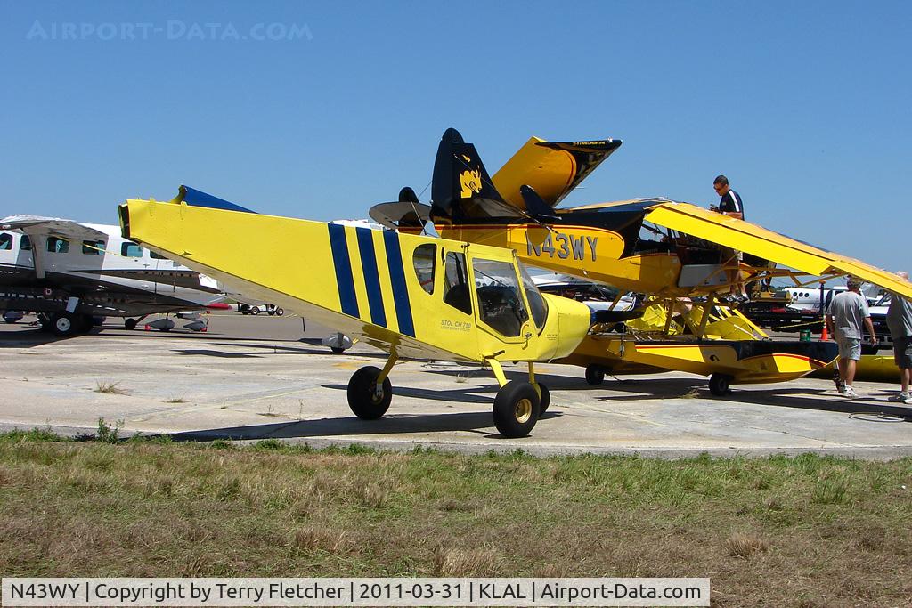 N43WY, 2011 Aviat A-1C-180 Husky C/N 3113, Aviat Aircraft Inc A-1C-180, c/n: 3113 after storm at 2011 Sun n Fun
