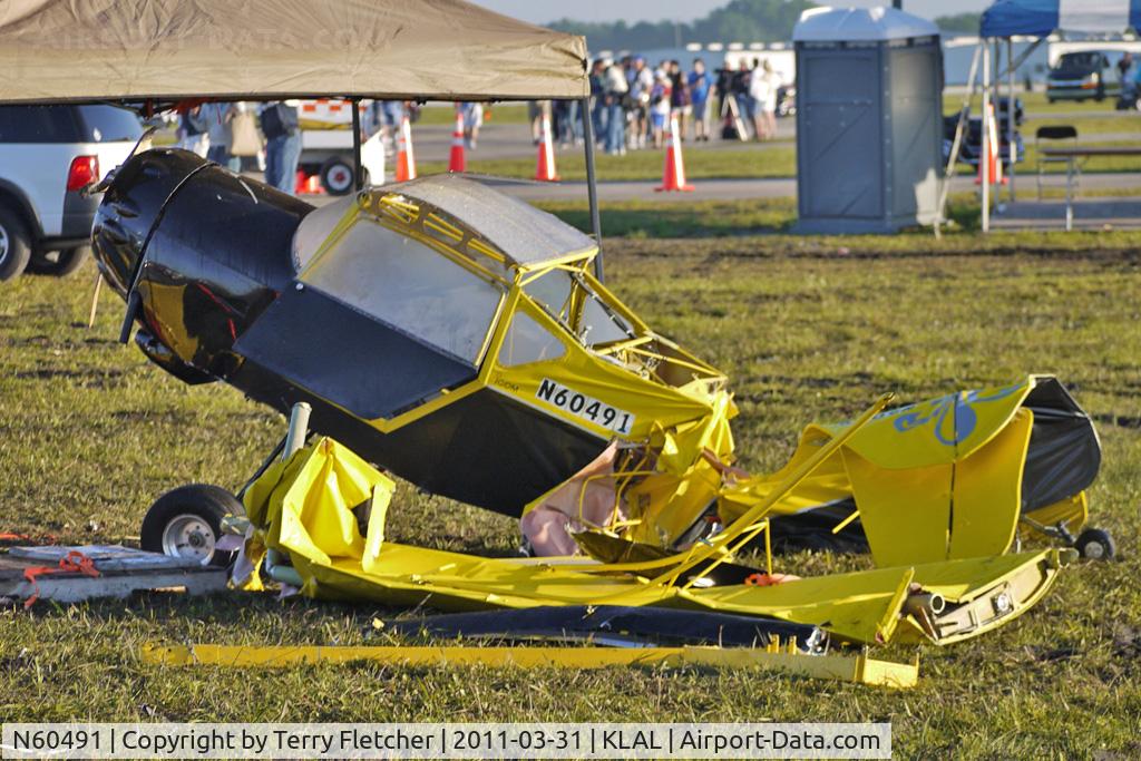 N60491, Denney Kitfox Model 2 C/N Not found N60491, Kitfox destroyed by Storms at 2011 Sun n Fun