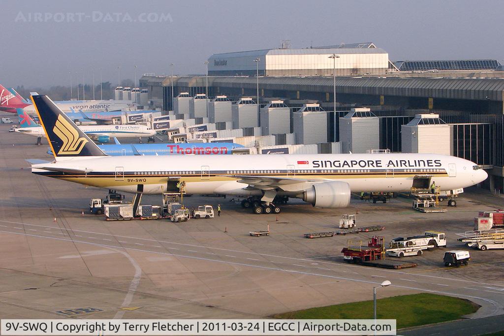 9V-SWQ, 2008 Boeing 777-312/ER C/N 34582, Singapore Airlines 2008 Boeing 777-312(ER), c/n: 34582 at Manchester