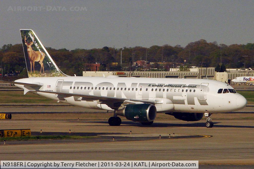 N918FR, 2003 Airbus A319-111 C/N 1943, Frontier Airlines 2003 Airbus A319-111, c/n: 1943
