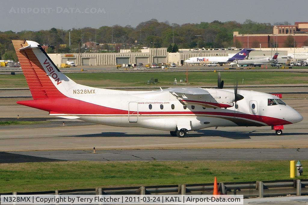 N328MX, 1996 Dornier 328-100 C/N 3071, Vision Air's 1996 Dornier Luftfahrt Gmbh 328-100, c/n: 3071 at Atlanta