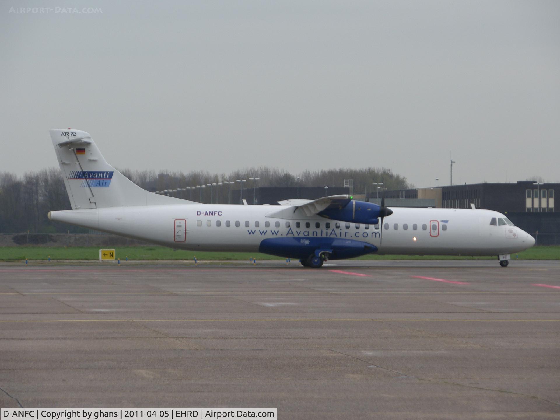 D-ANFC, 1991 ATR 72-202 C/N 237, Taxiing to Jetcentre