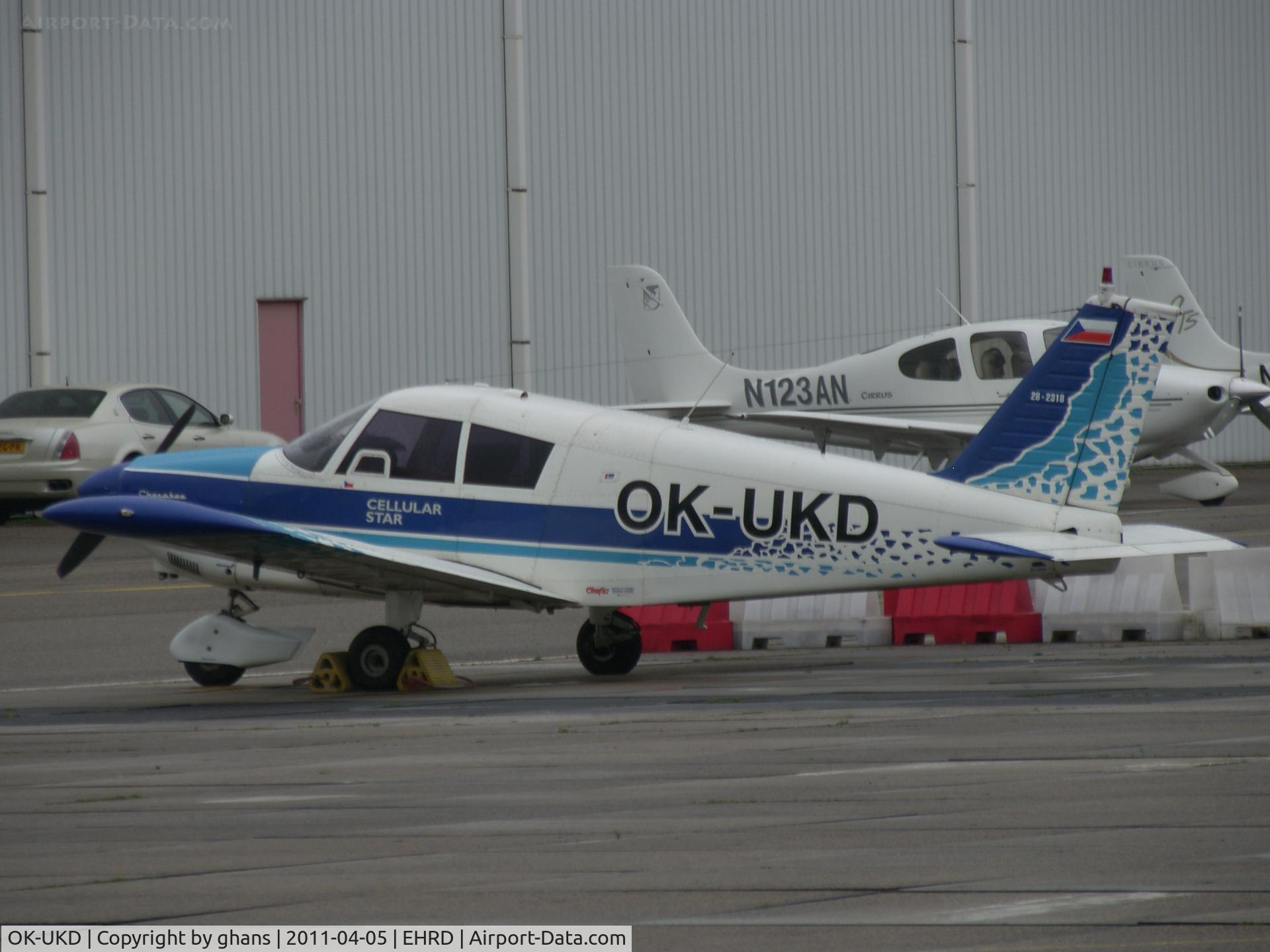 OK-UKD, Piper PA-28-180 Cherokee C/N 28-2318, Parked @ Foxtrot