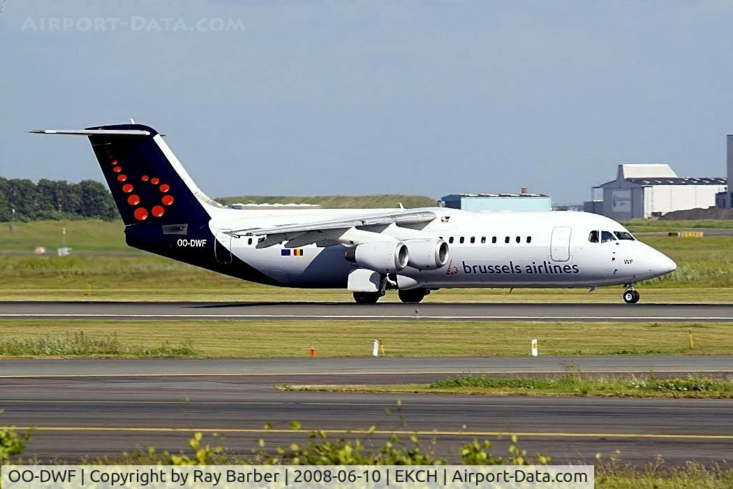 OO-DWF, 1998 British Aerospace Avro 146-RJ100 C/N E3332, OO-DWF   BAe 146-RJ100 [E3332] (Brussels Airlines) Copenhagen-Kastrup~OY 10/06/2008