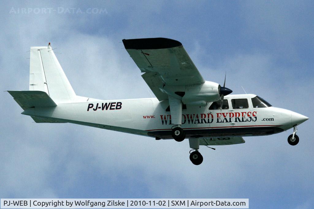 PJ-WEB, 1989 Pilatus Britten-Norman BN-2B-20 Islander C/N 2208, visitor