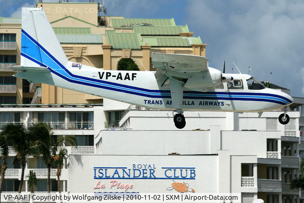 VP-AAF, 1980 Pilatus Britten-Norman BN-2B-21 Islander C/N 2024B, visitor
