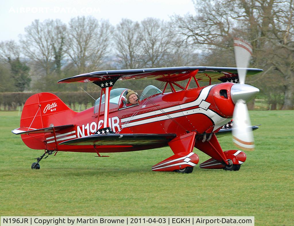 N196JR, 1983 Aerotek Pitts S-1T Special C/N 1019, SHOT AT HEADCORN ON A VERY DULL DAY
