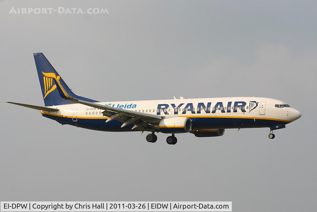 EI-DPW, 2007 Boeing 737-8AS C/N 35552, Ryanair