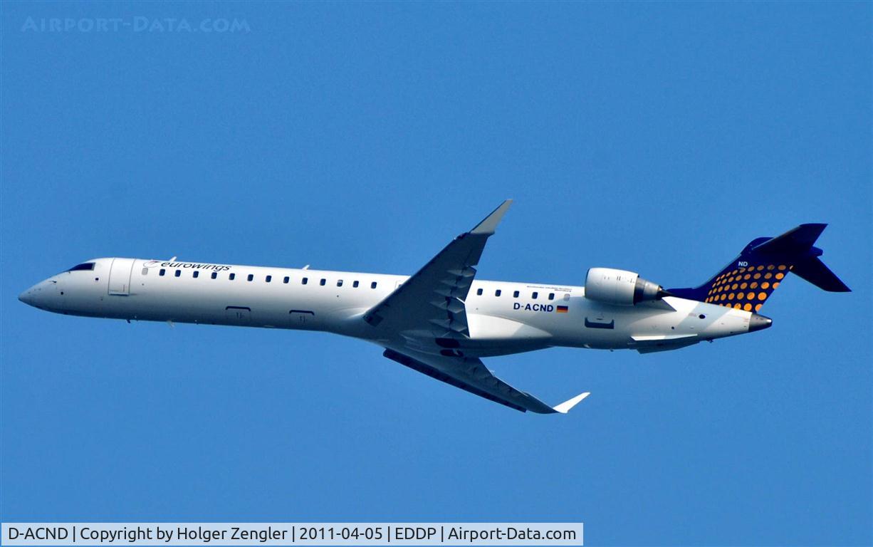 D-ACND, 2009 Bombardier CRJ-701 (CL-600-2C10) Regional Jet C/N 15238, Up to a beautiful April sky.....