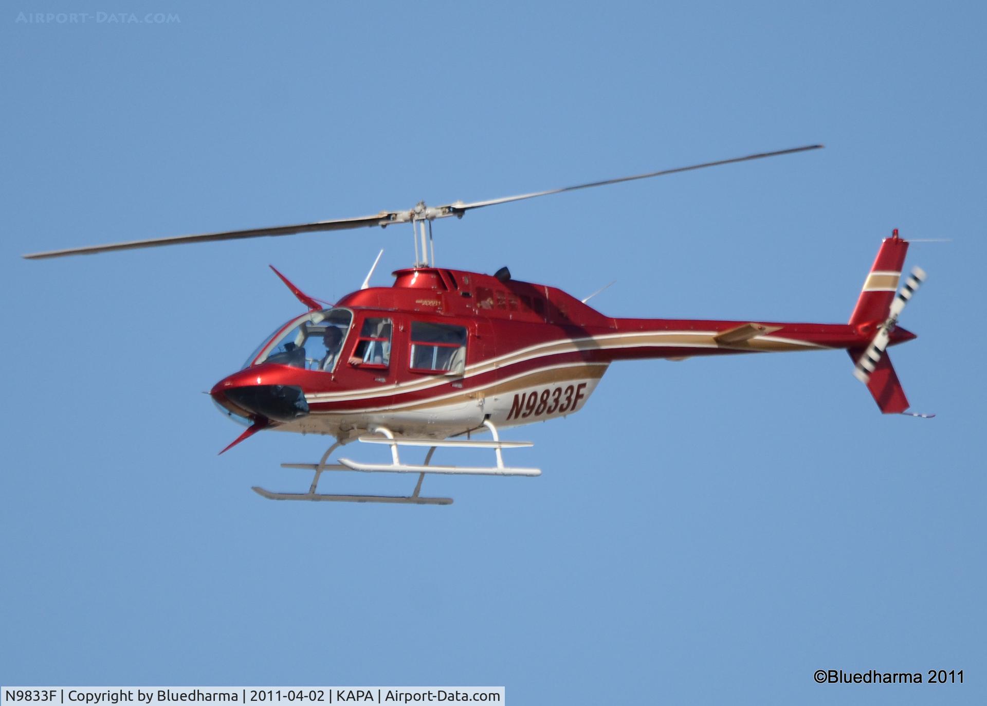 N9833F, 1992 Bell 206B JetRanger C/N 4205, 1992 Bell 206B (N9833F)