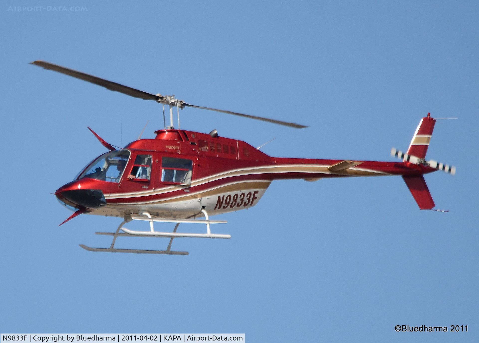 N9833F, 1992 Bell 206B JetRanger C/N 4205, 1992 Bell 206B (N9833F)