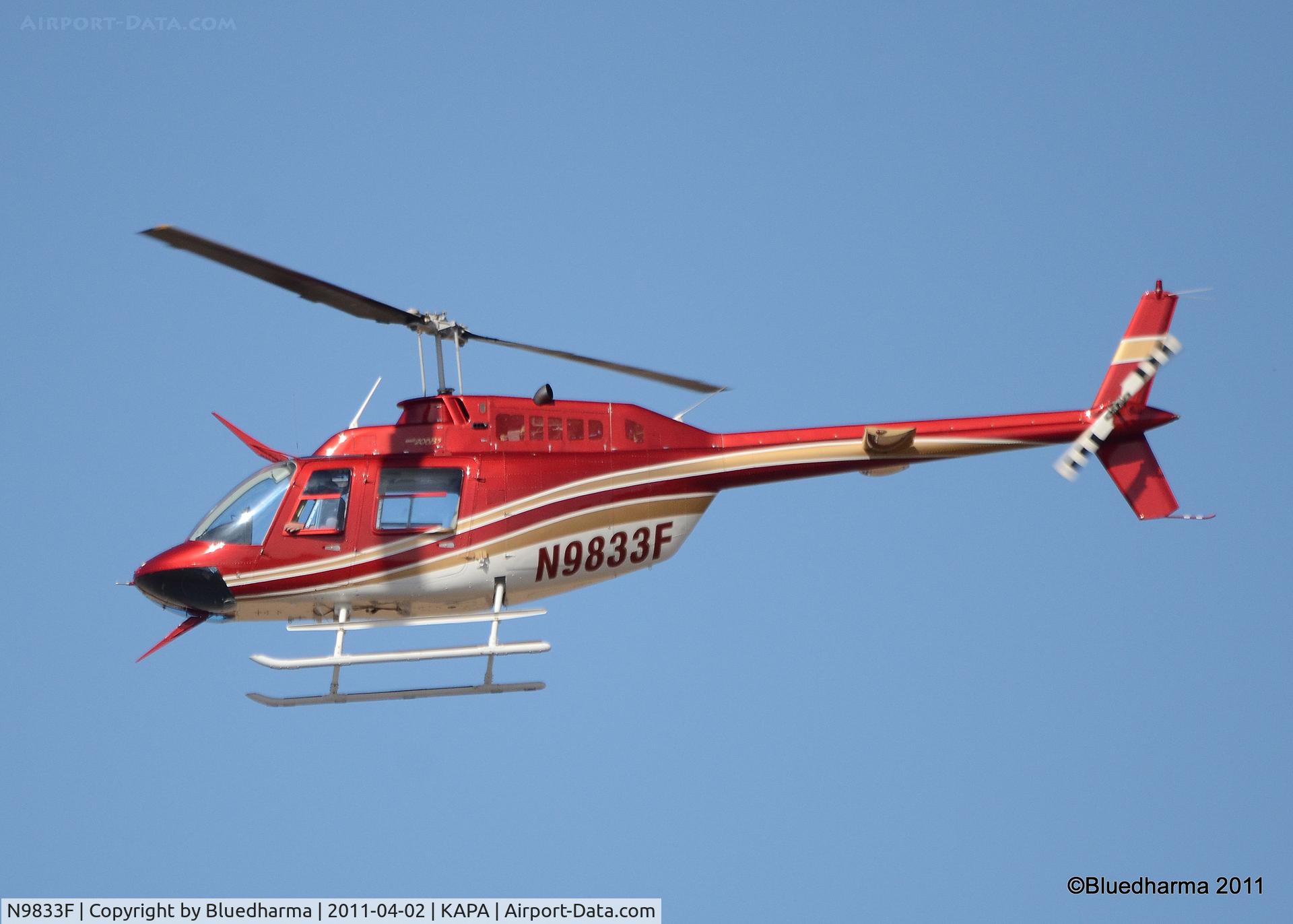 N9833F, 1992 Bell 206B JetRanger C/N 4205, 1992 Bell 206B (N9833F)