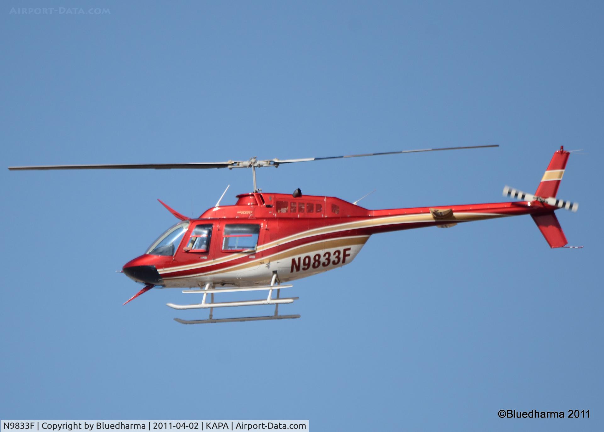 N9833F, 1992 Bell 206B JetRanger C/N 4205, 1992 Bell 206B (N9833F)