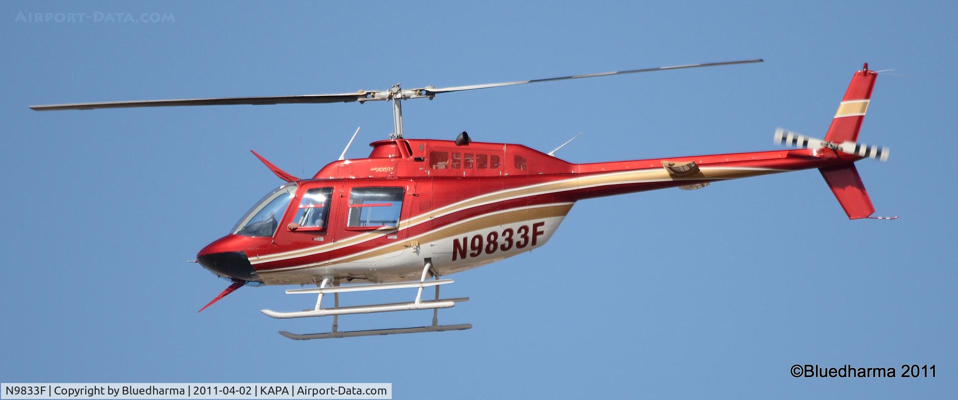 N9833F, 1992 Bell 206B JetRanger C/N 4205, 1992 Bell 206B (N9833F)
