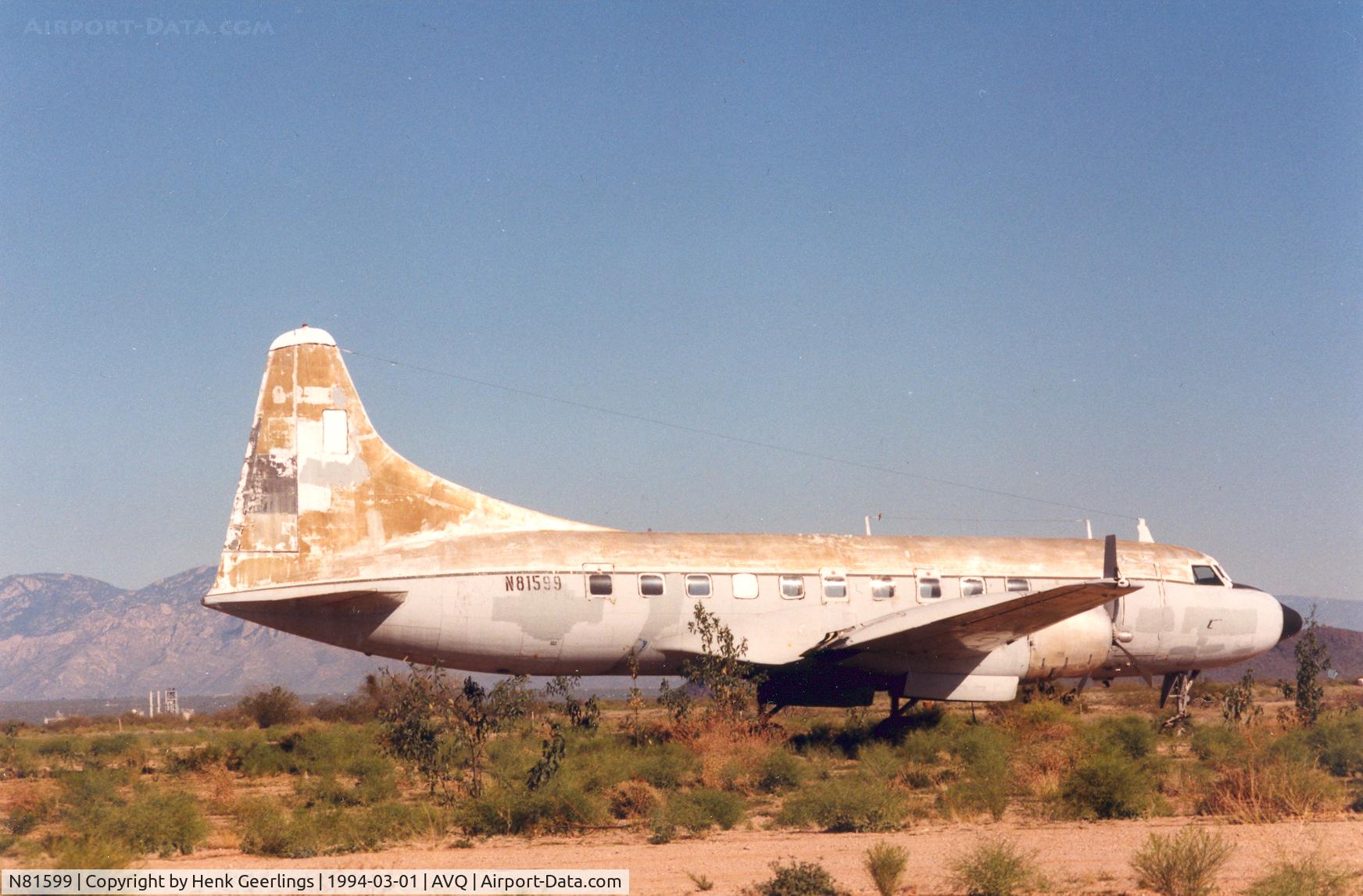N81599, 1952 Convair HC-131A (C-131A) Samaritan C/N c/n is 53-25, Avra Valley