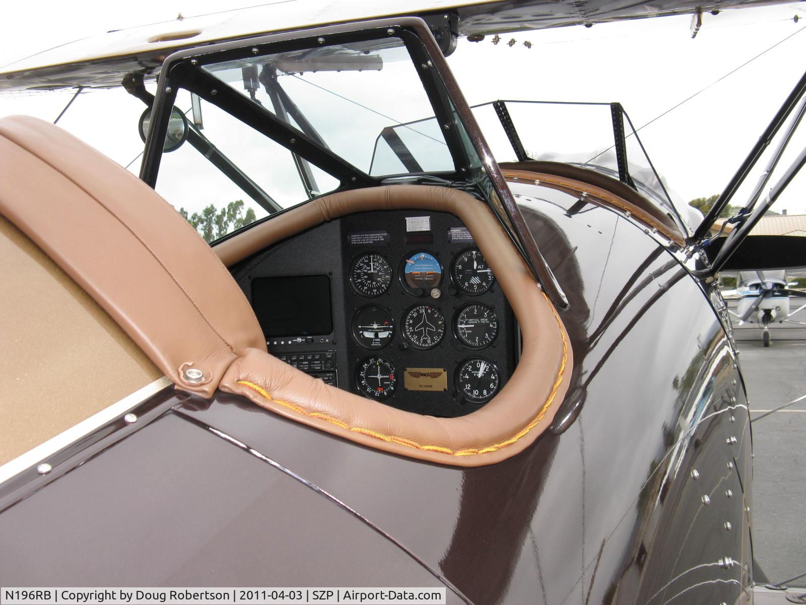 N196RB, 1996 Waco YMF C/N F5C-071, 1996 Classic Aircraft Corp. WACO YMF-F5c, Jacobs R755B 275 Hp, rear cockpit with full instruments