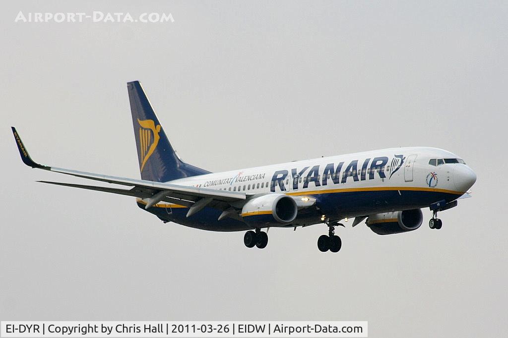 EI-DYR, 2008 Boeing 737-8AS C/N 37513, Ryanair