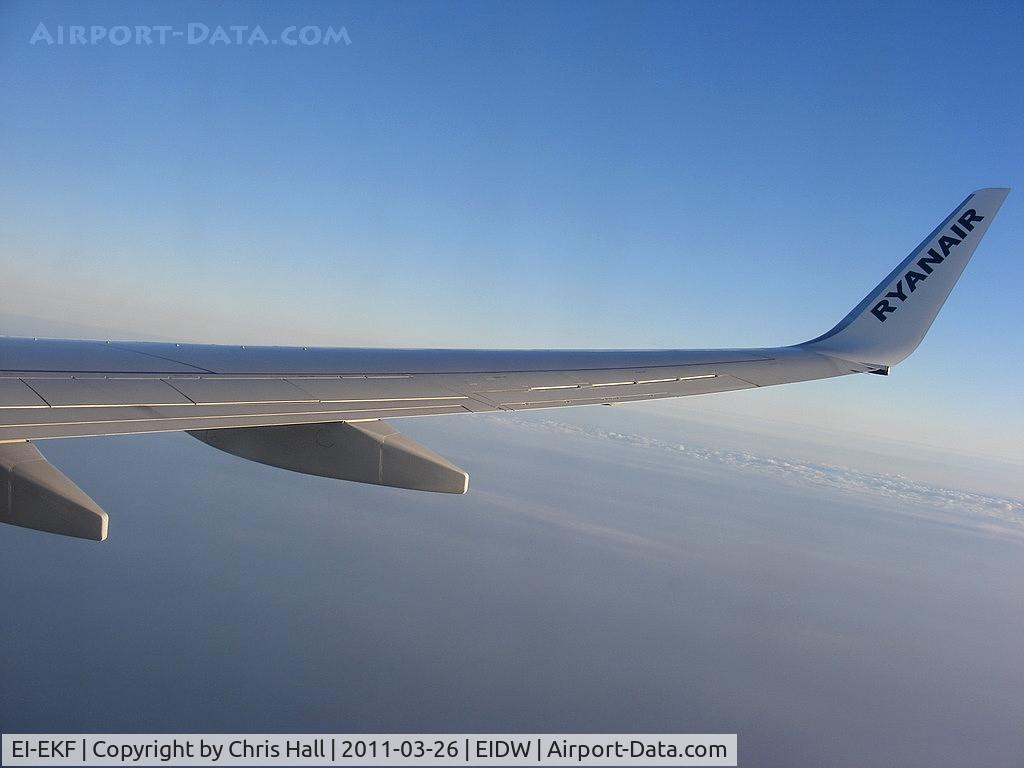 EI-EKF, 2009 Boeing 737-8AS C/N 35025, Ryanair B737 enroute from Liverpool to Dublin