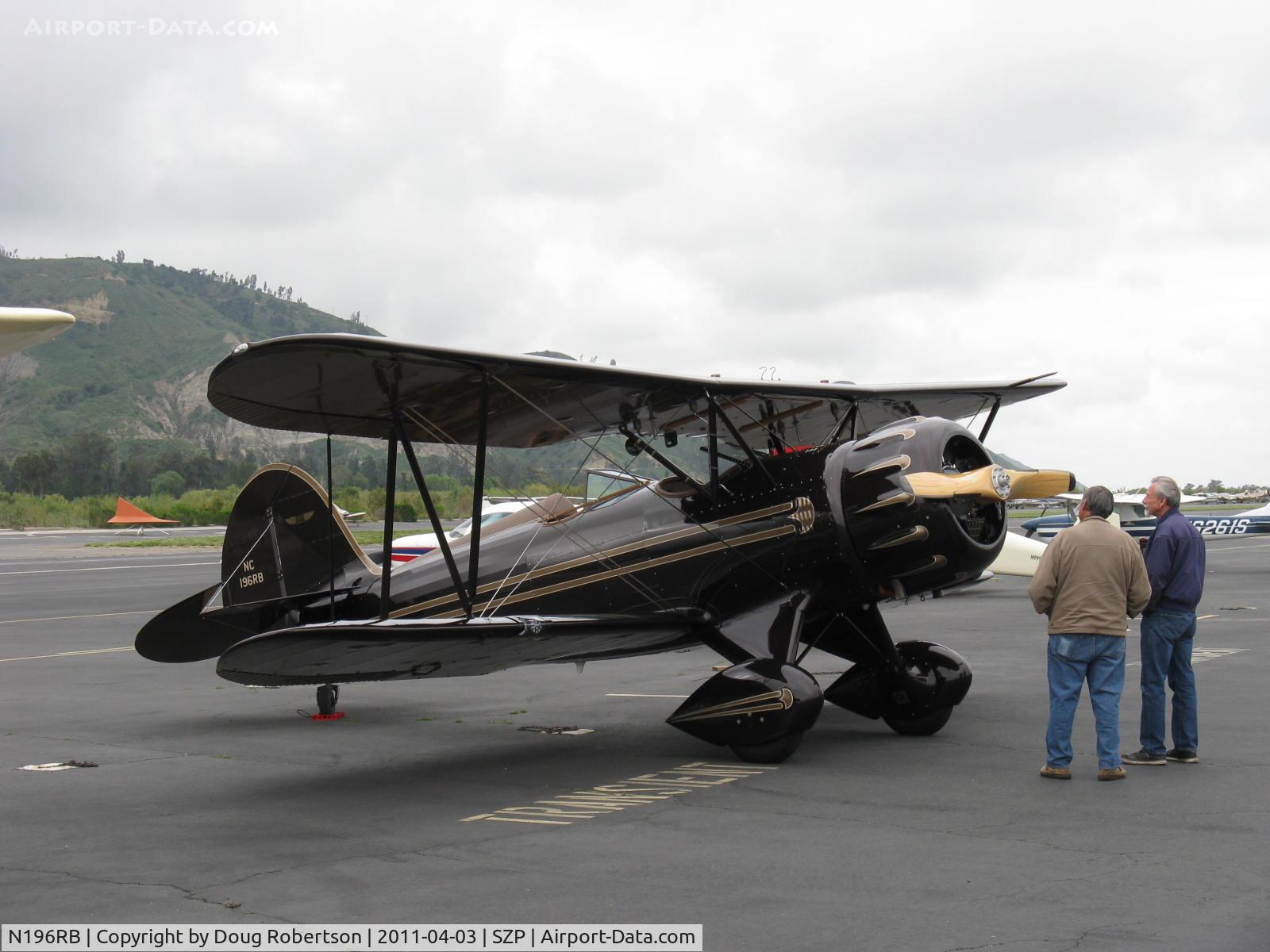 N196RB, 1996 Waco YMF C/N F5C-071, 1996 Classic Aircraft Corp. WACO YMF-F5C, Jacobs R755B 275 Hp, this stunning aircraft formerly finished in red-see my 2009 photo here.