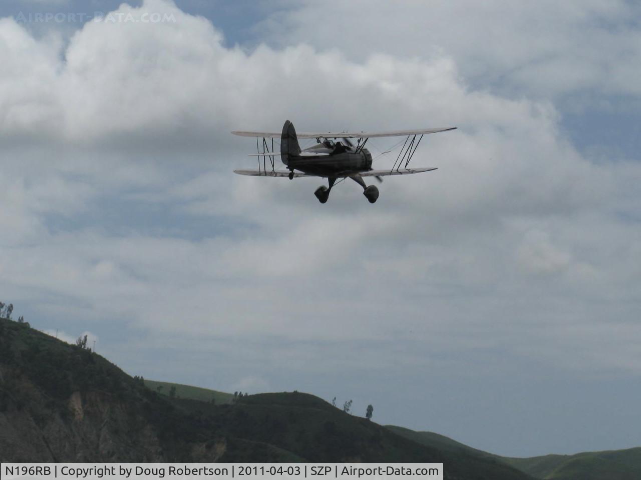N196RB, 1996 Waco YMF C/N F5C-071, 1996 Classic Aircraft Corp. WACO YMF-F5C, Jacobs R755B 275 Hp, departure climbout