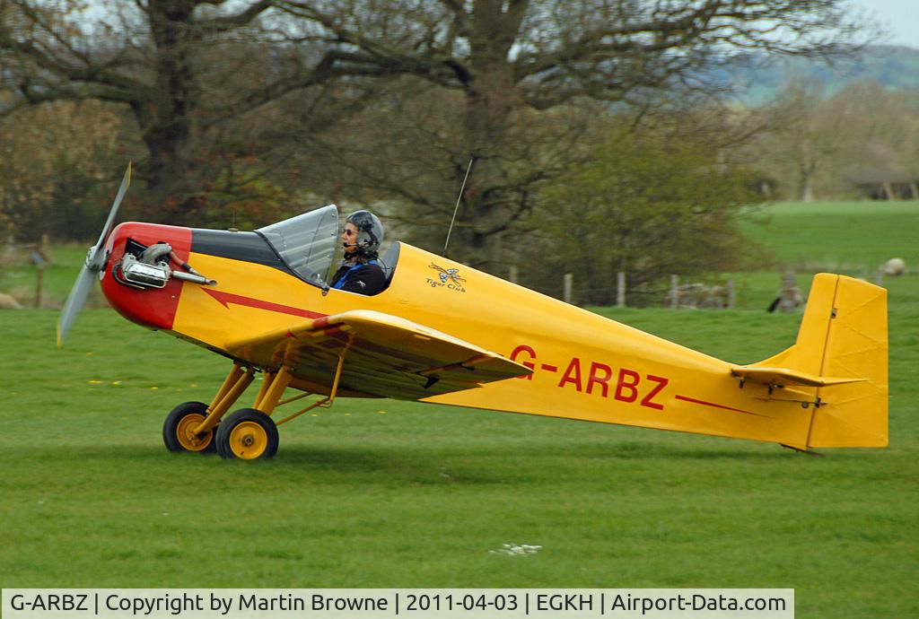 G-ARBZ, 1960 Rollason Druine D.31 Turbulent C/N PFA 553, SHOT AT HEADCORN
