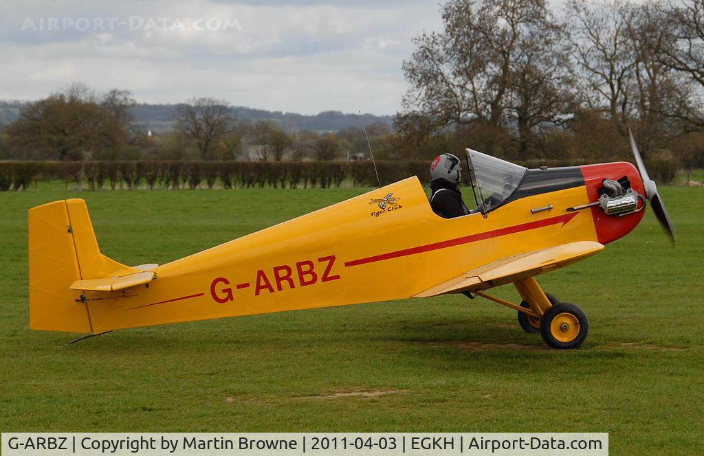 G-ARBZ, 1960 Rollason Druine D.31 Turbulent C/N PFA 553, SHOT AT HEADCORN