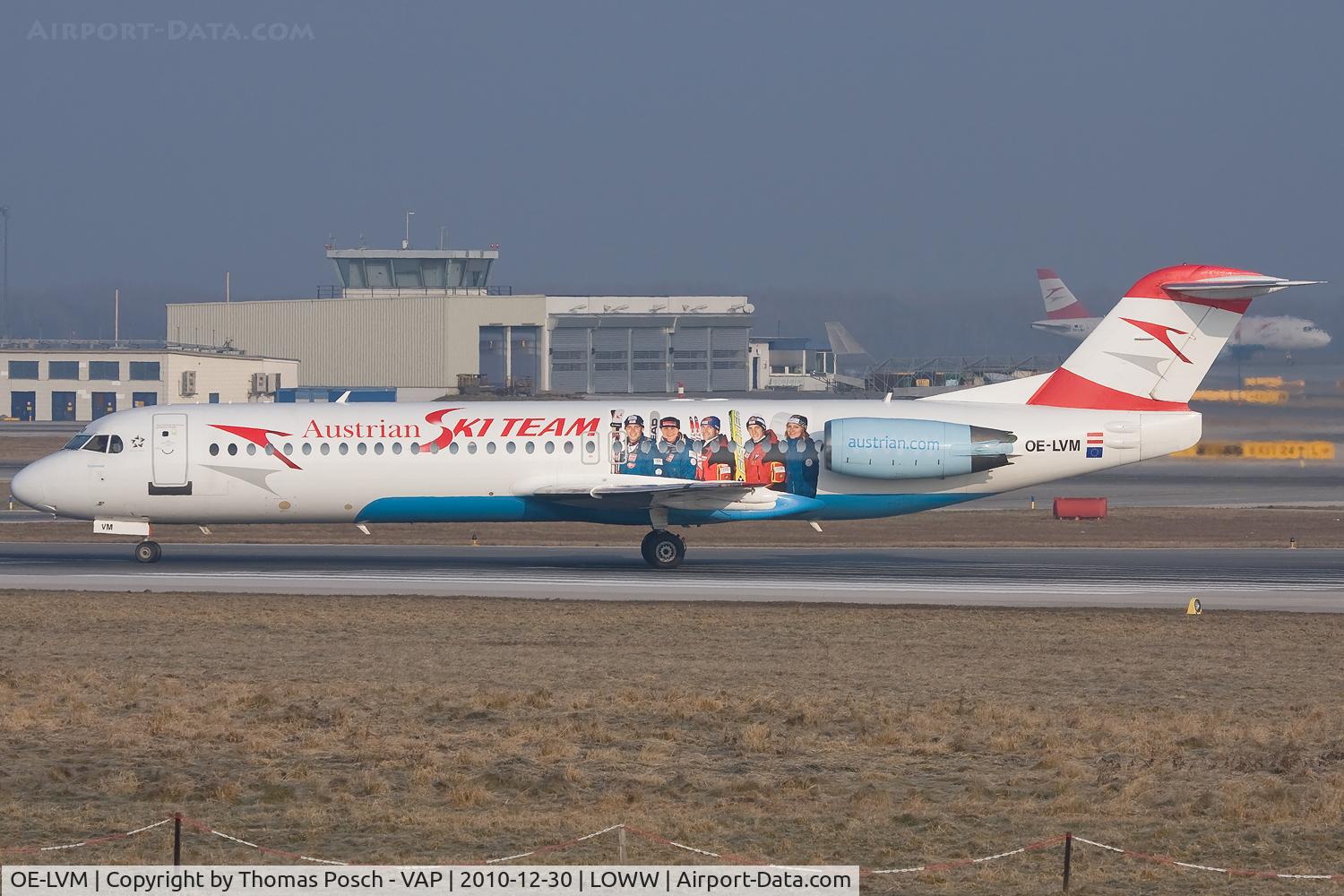 OE-LVM, 1991 Fokker F100 (F-28-0100) C/N 11361, Austrian Arrows