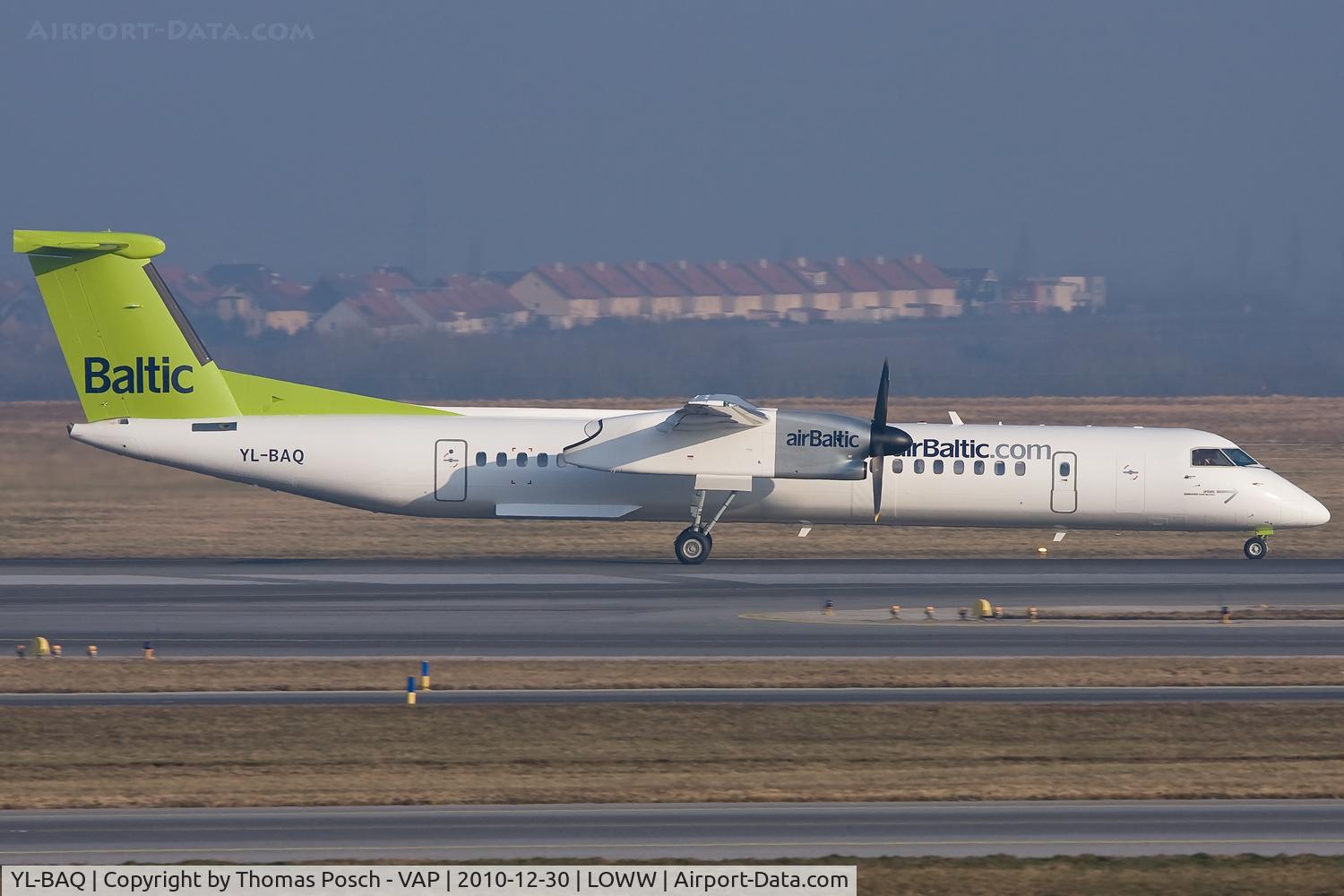 YL-BAQ, 2010 De Havilland Canada DHC-8-402Q Dash 8 C/N 4313, Air Baltic