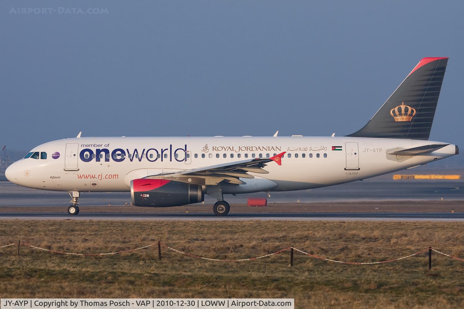 JY-AYP, 2009 Airbus A319-132 C/N 3832, Royal Jordanian