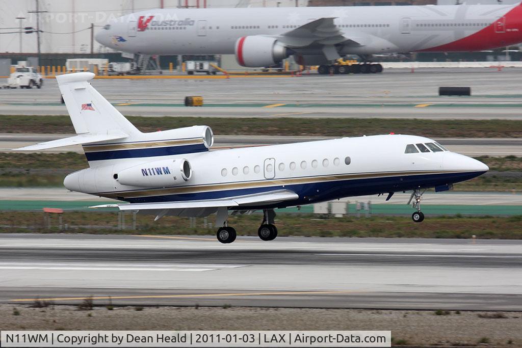 N11WM, 1999 Dassault Falcon 900EX C/N 58, AzaAir LLC 1999 Dassault Falcon 900EX N11WM landing RWY 7R.