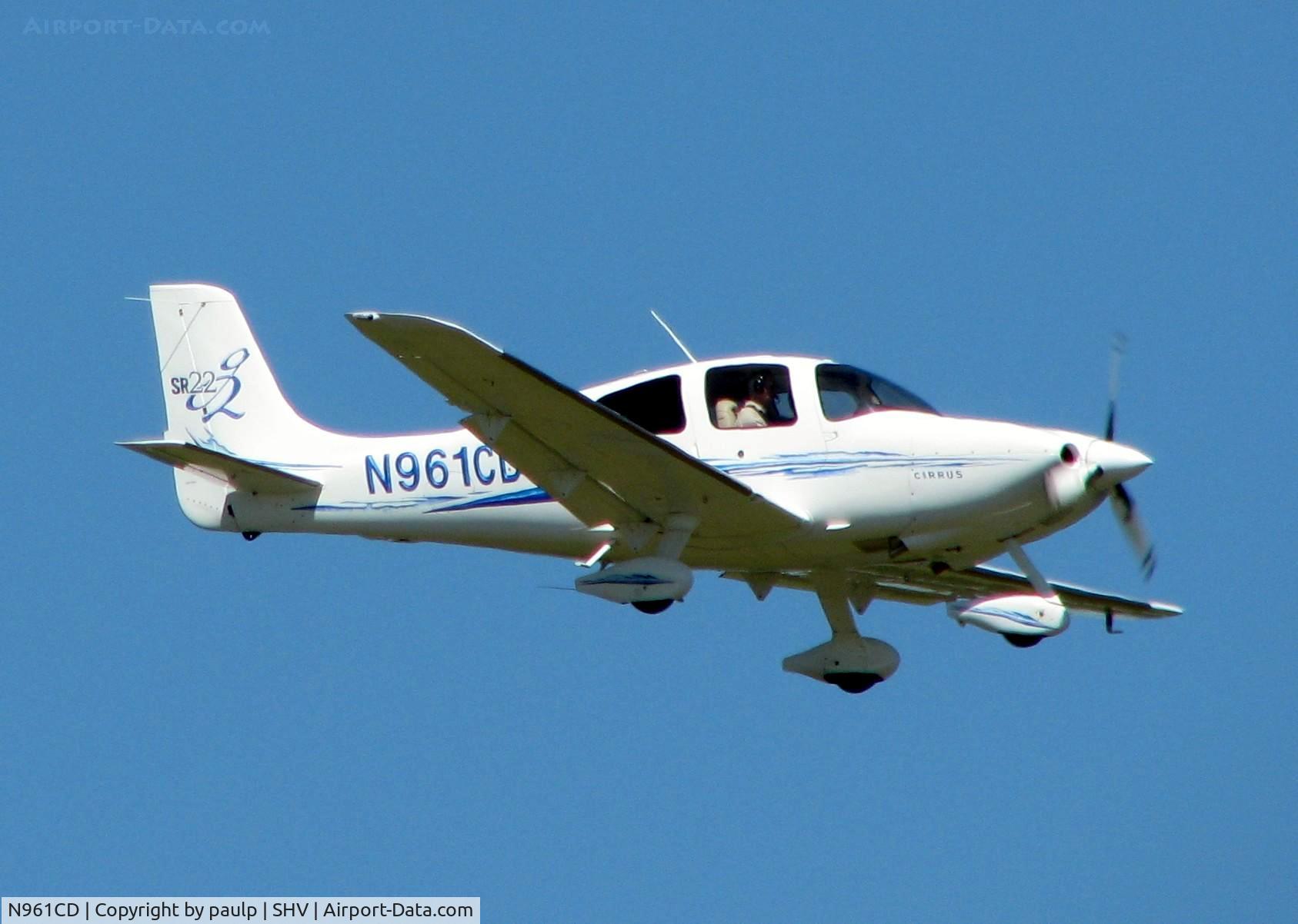N961CD, 2006 Cirrus SR22 G2 C/N 1824, At Shreveport Regional.