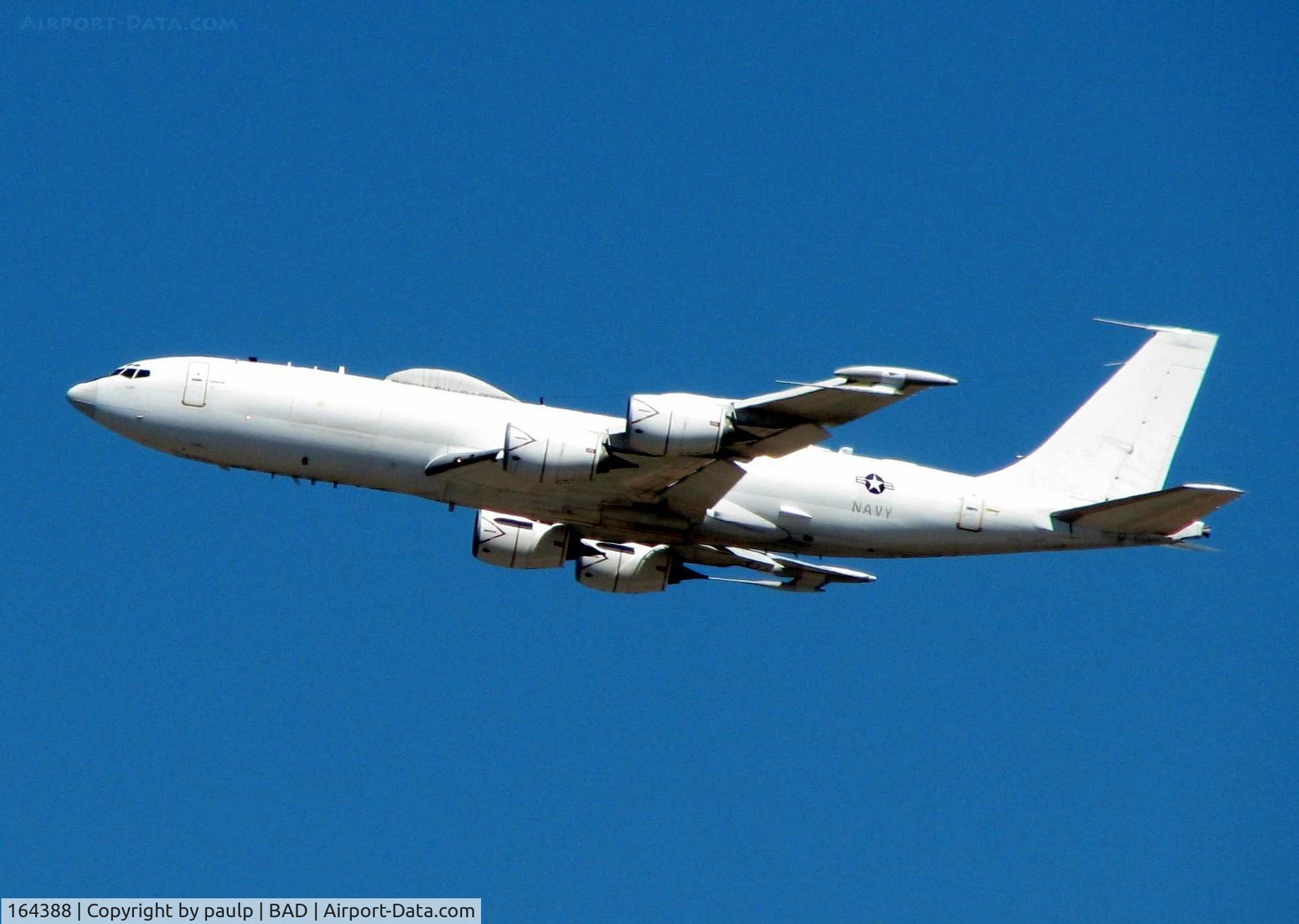 164388, 1990 Boeing E-6B Mercury C/N 24501, One of two E-6's doing touch and goes at Barksdale Air Force Base. Call sign 