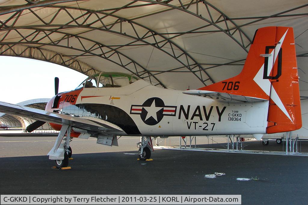 C-GKKD, 1954 North American T-28B Trojan C/N 200-435, 1954 North American T28B, c/n: 138364 at Orlando Executive
