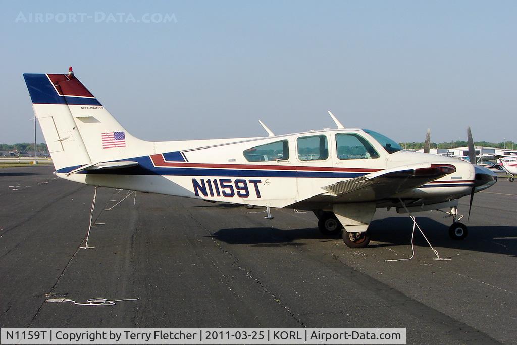 N1159T, 1974 Beech 95-B55 (T42A) Baron C/N TC-1784, 1974 Beech 95-B55 (T42A), c/n: TC-1784